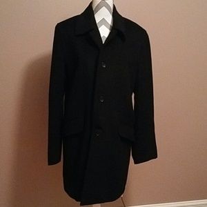 Banana Republic Long Black Wool Coat size small